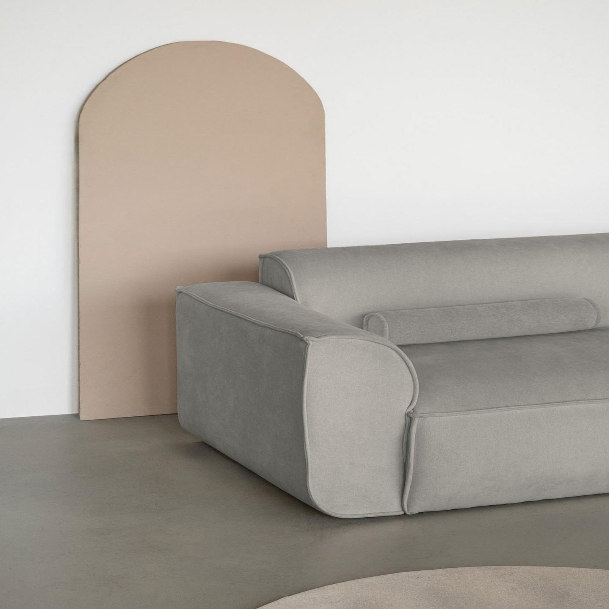 Voir la diapositive 3 : BEST MOBILIER Felix - module d'assise gauche en tissu texturé