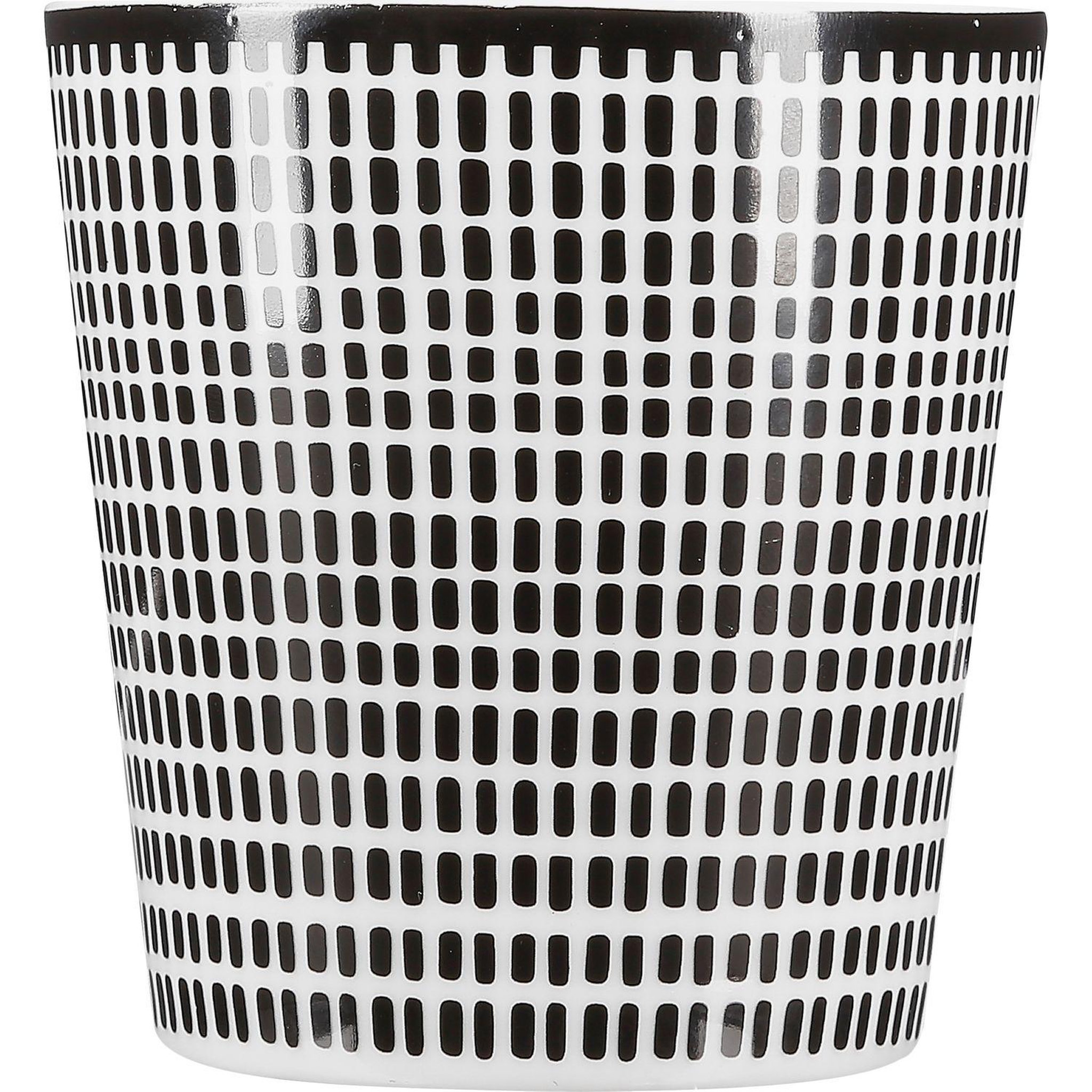 Voir la diapositive 2 : SECRET DE GOURMET Mug ethnique Bohemia - 260 ml - Noir et blanc