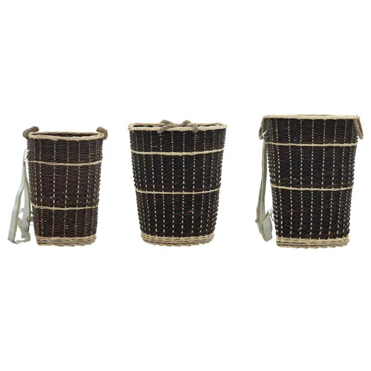 VIDAXL Sac a dos bois de chauffage sangles de transport 57x51x69 cm