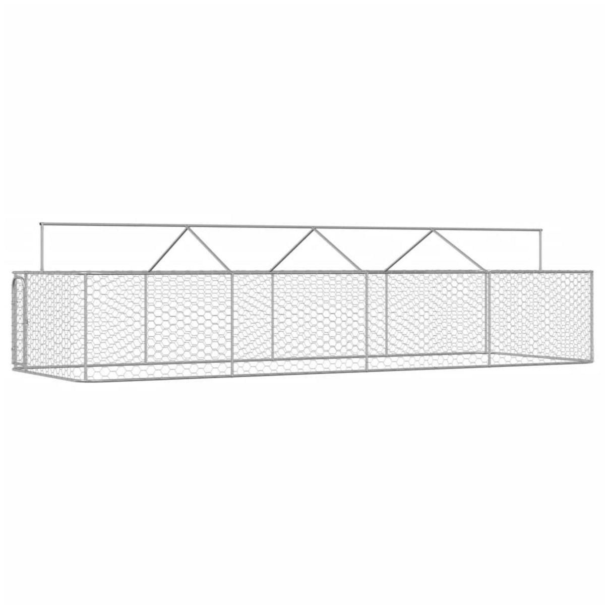 VIDAXL Chenil exterieur avec toit 600x200x150 cm