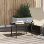 Voir la diapositive 3 : VIDAXL Table basse de jardin rectangulaire marron 60x40x37 cm rotin