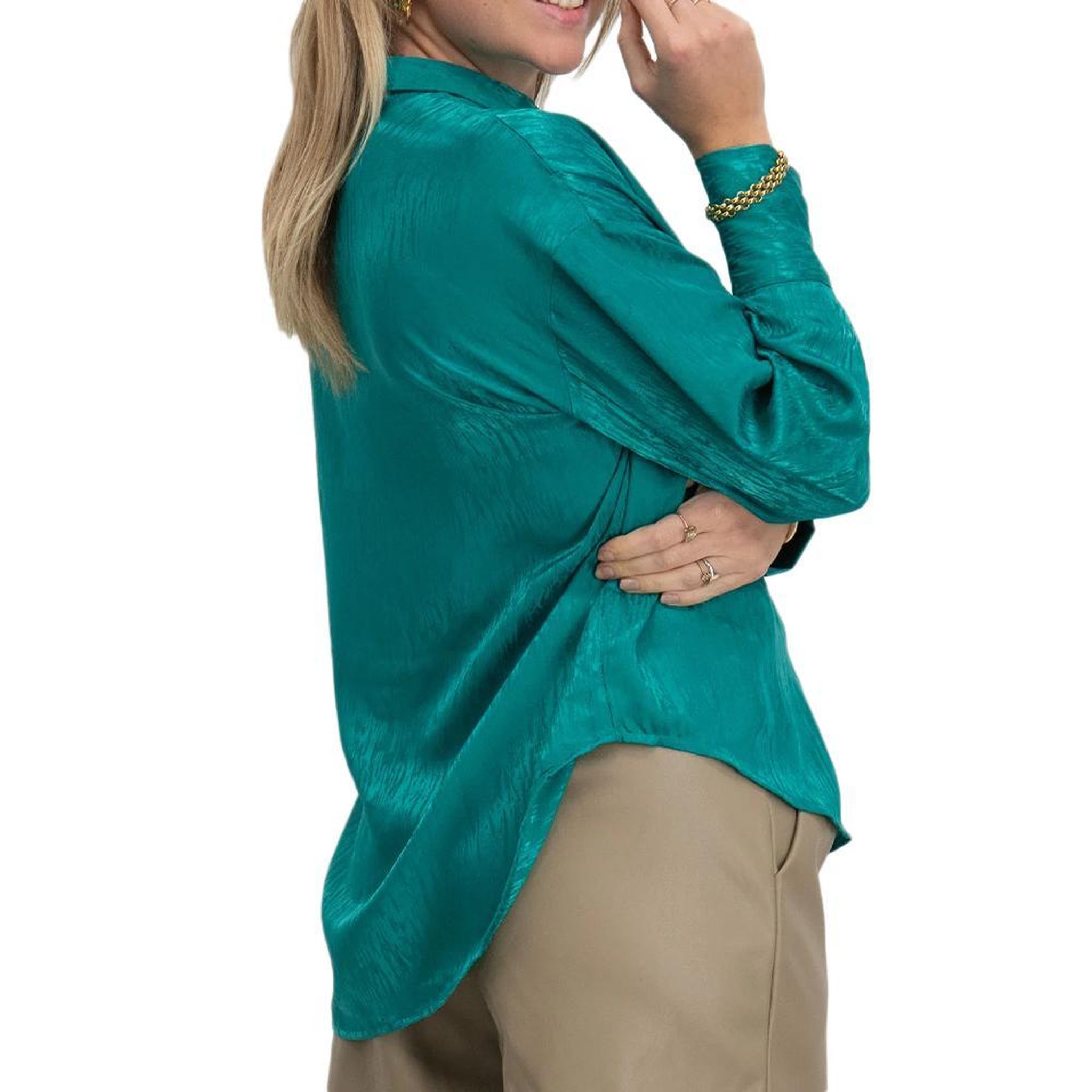 Voir la diapositive 2 : Vero Moda Chemise Verte Femme Vero Moda Sina
