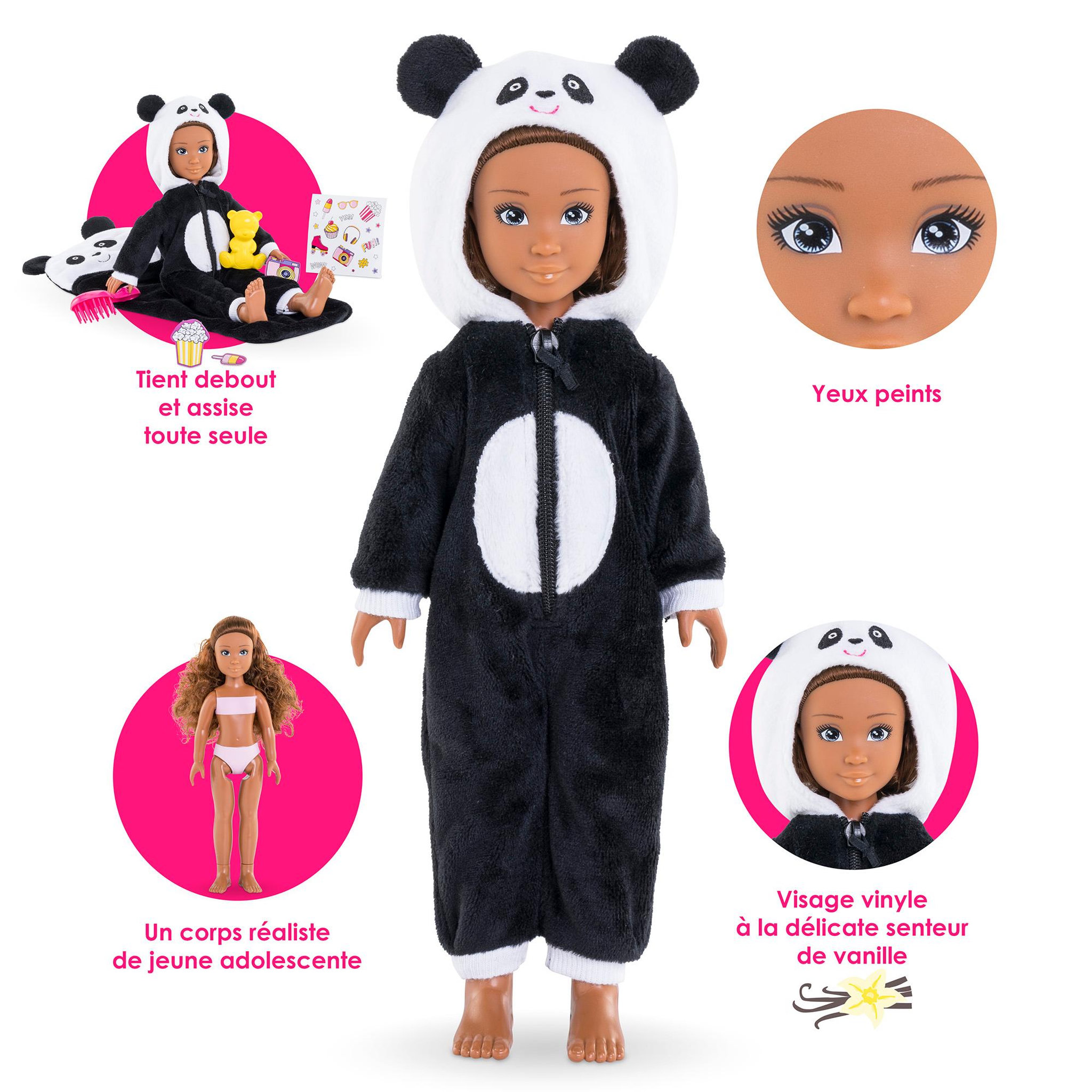 Voir la diapositive 2 : Corolle Coffret Poupée Corolle Girls Melody Pyjama Party