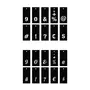 Artemio Pochoirs alphabet 140 motifs, lettres et chiffres