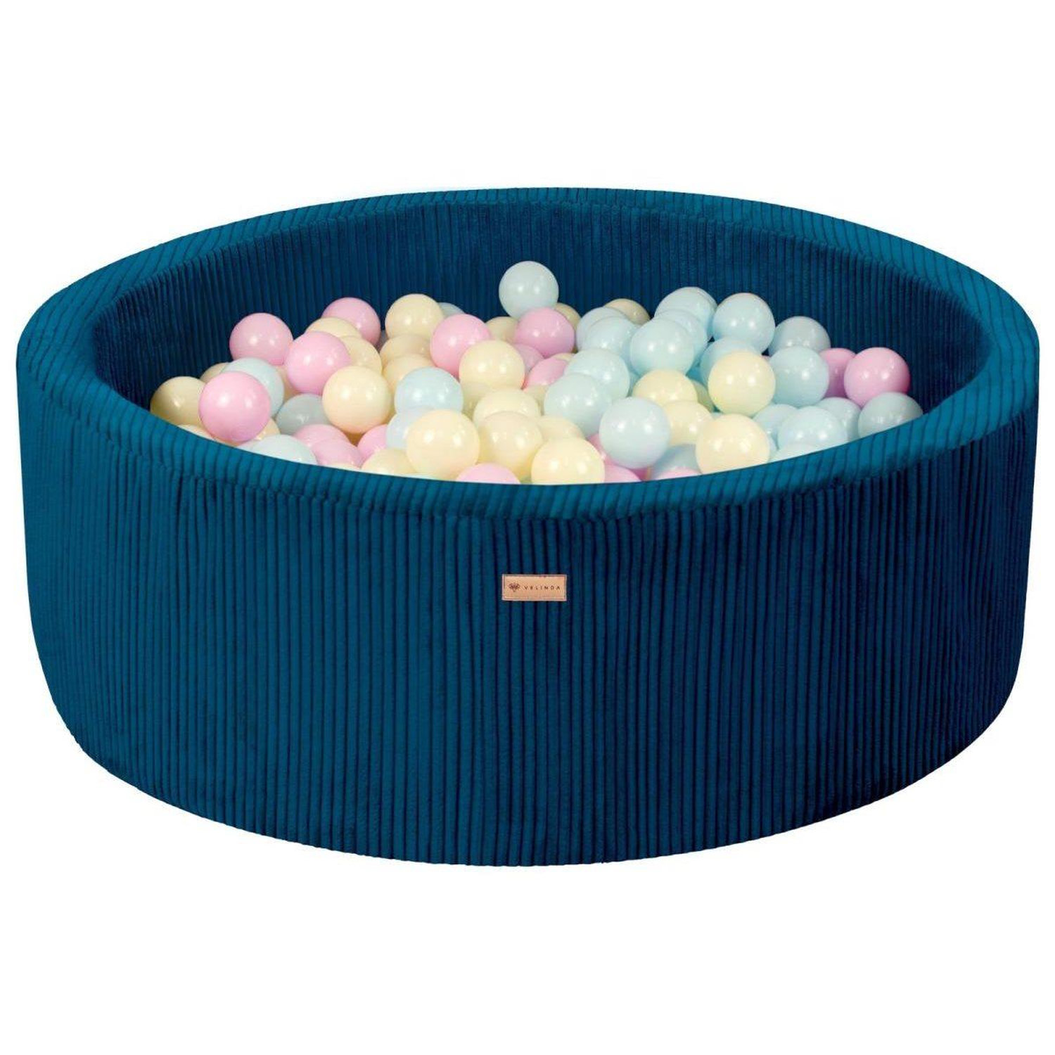 Piscine À Balles Velinda 200 Balles 90 Cm Velours Côtelé - vue 2