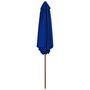 Voir la diapositive 3 : VIDAXL Parasol de jardin avec mat en bois bleu 270 cm