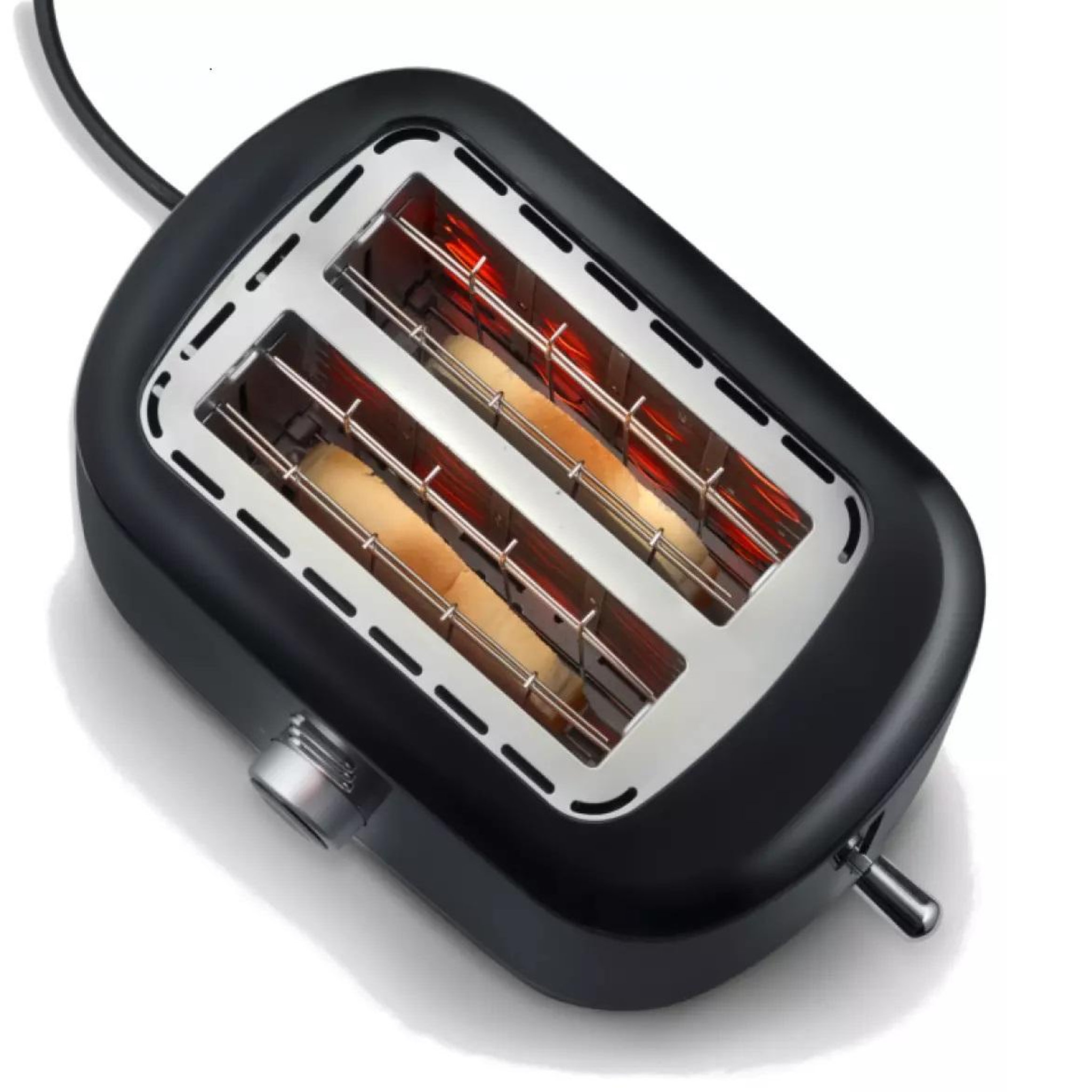 Voir la diapositive 3 : SEVERIN Grille-pain 2 fentes 850w noir - at4321