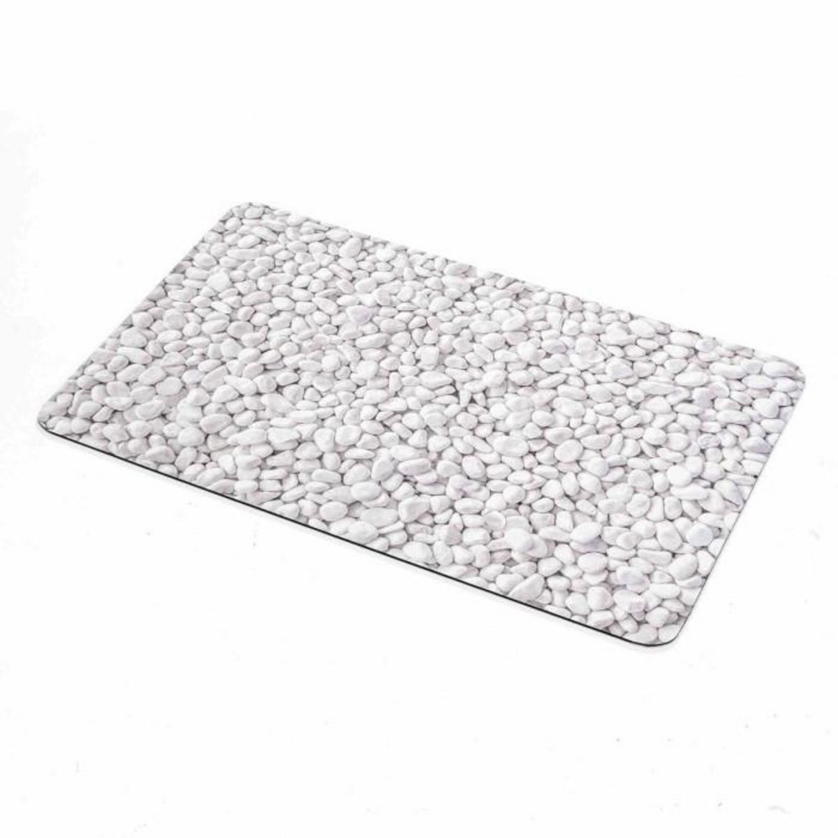 Paris Prix Tapis de Bain Imprimé  Leandra  50x80cm Gris