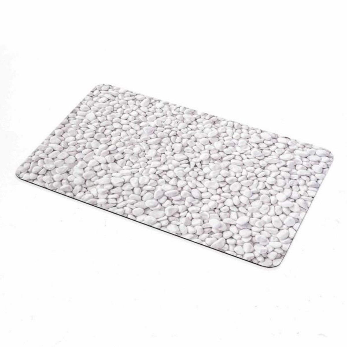Paris Prix Tapis de Bain Imprimé  Leandra  50x80cm Gris