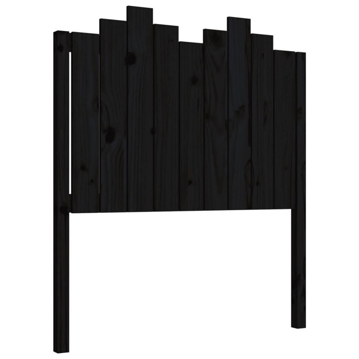 VIDAXL Tete de lit Noir 96x4x110 cm Bois massif de pin