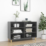 VIDAXL Buffet Gris brillant 103,5x35x70 cm bois d'ingenierie