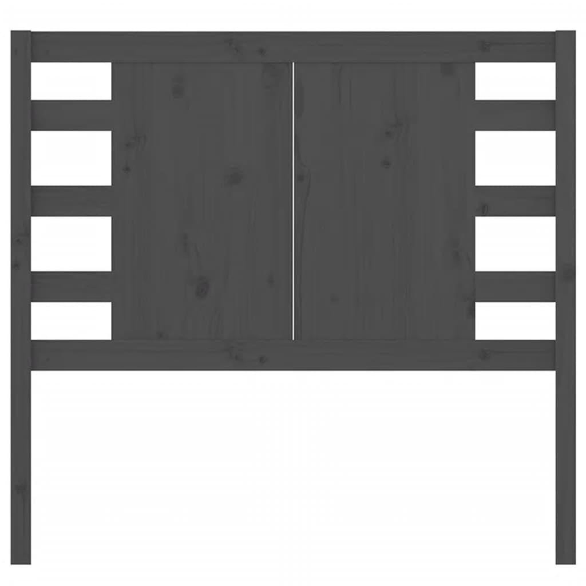 Voir la diapositive 3 : VIDAXL Tete de lit Gris 96x4x100 cm Bois massif de pin