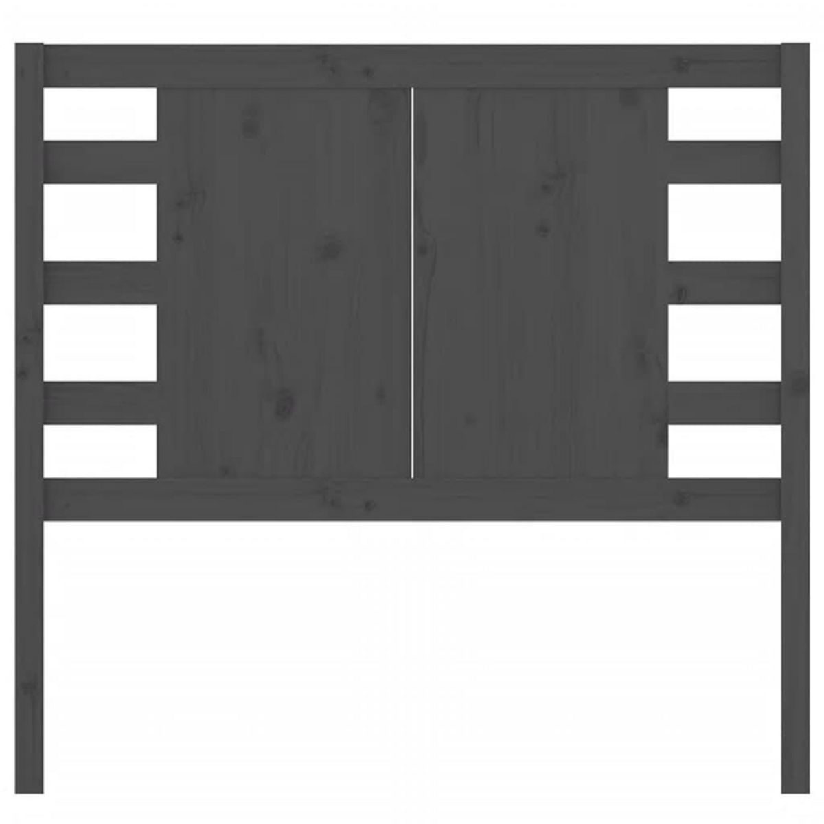 VIDAXL Tete de lit Gris 96x4x100 cm Bois massif de pin