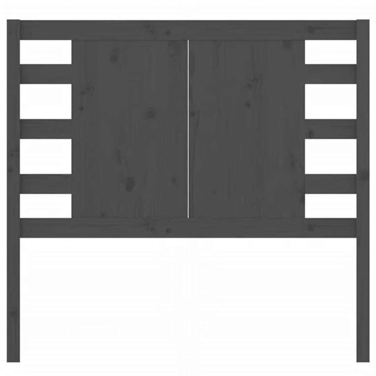 VIDAXL Tete de lit Gris 96x4x100 cm Bois massif de pin