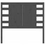 Voir la diapositive 3 : VIDAXL Tete de lit Gris 96x4x100 cm Bois massif de pin