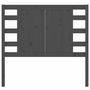 Voir la diapositive 3 : VIDAXL Tete de lit Gris 96x4x100 cm Bois massif de pin