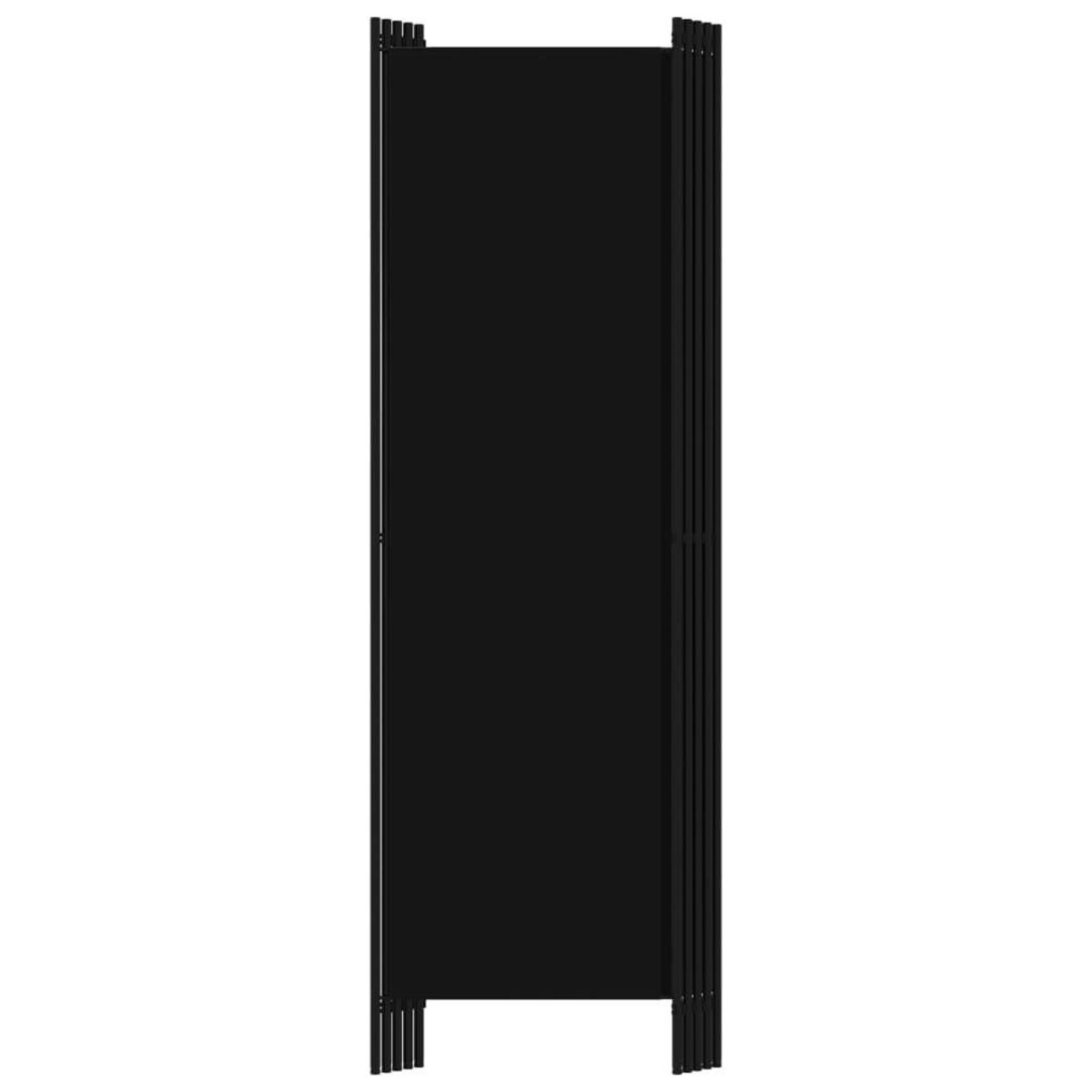 VIDAXL Cloison de separation 5 panneaux Noir 250x180 cm