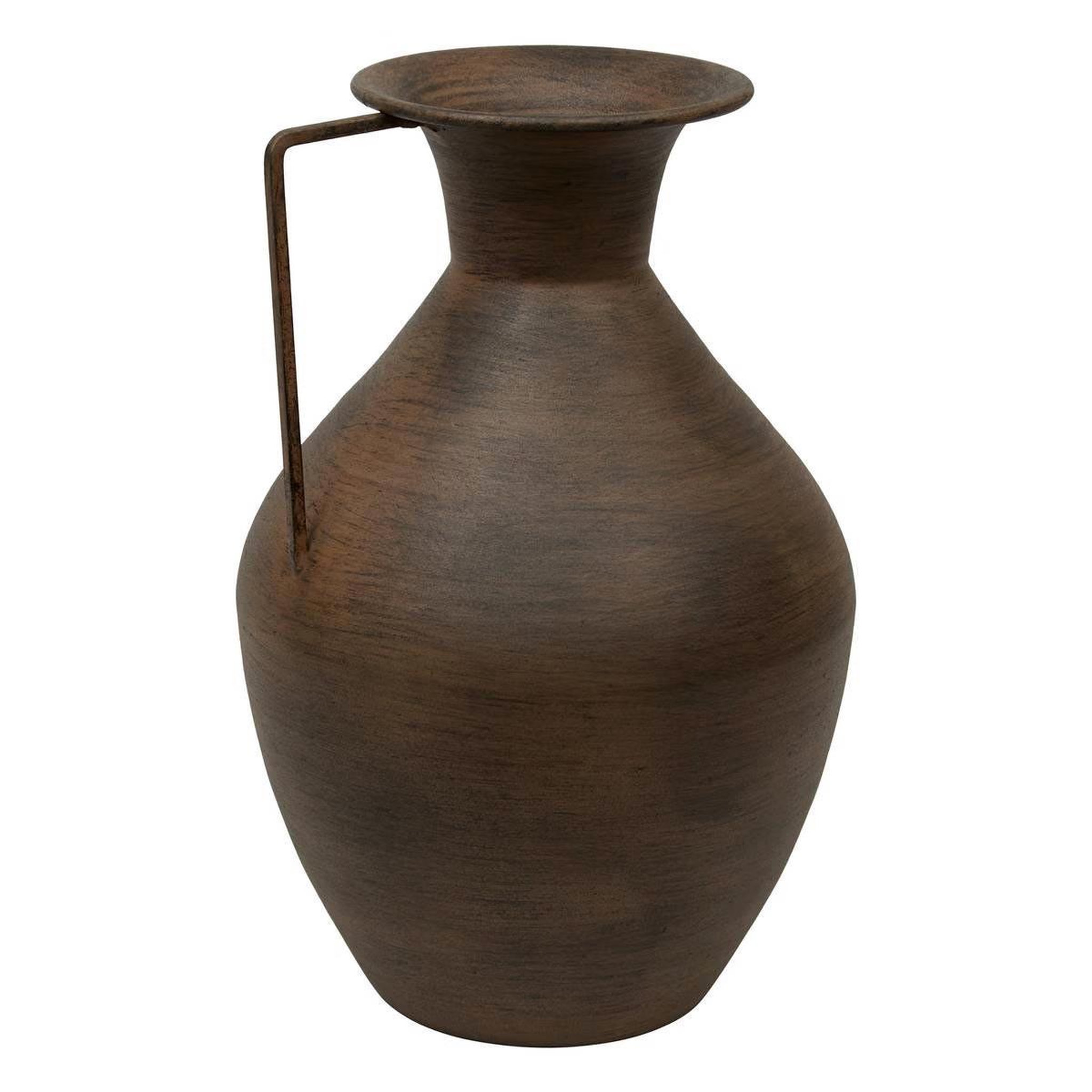 ATMOSPHERA Vase cruche en métal  wonj  30cm marron