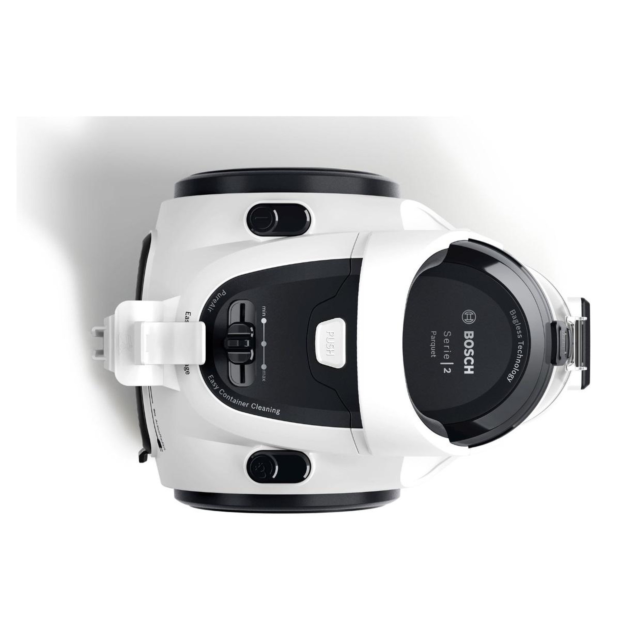 Voir la diapositive 4 : BOSCH Aspirateur sans sac 700w 78db blanc - bgs05a322