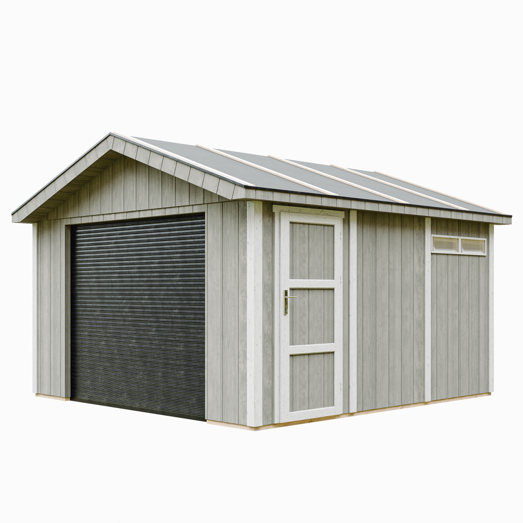Voir la diapositive 1 : TIMBELA Garage qualité premium 13 m² construction en panneaux lp smartside - abri de jardin m990b