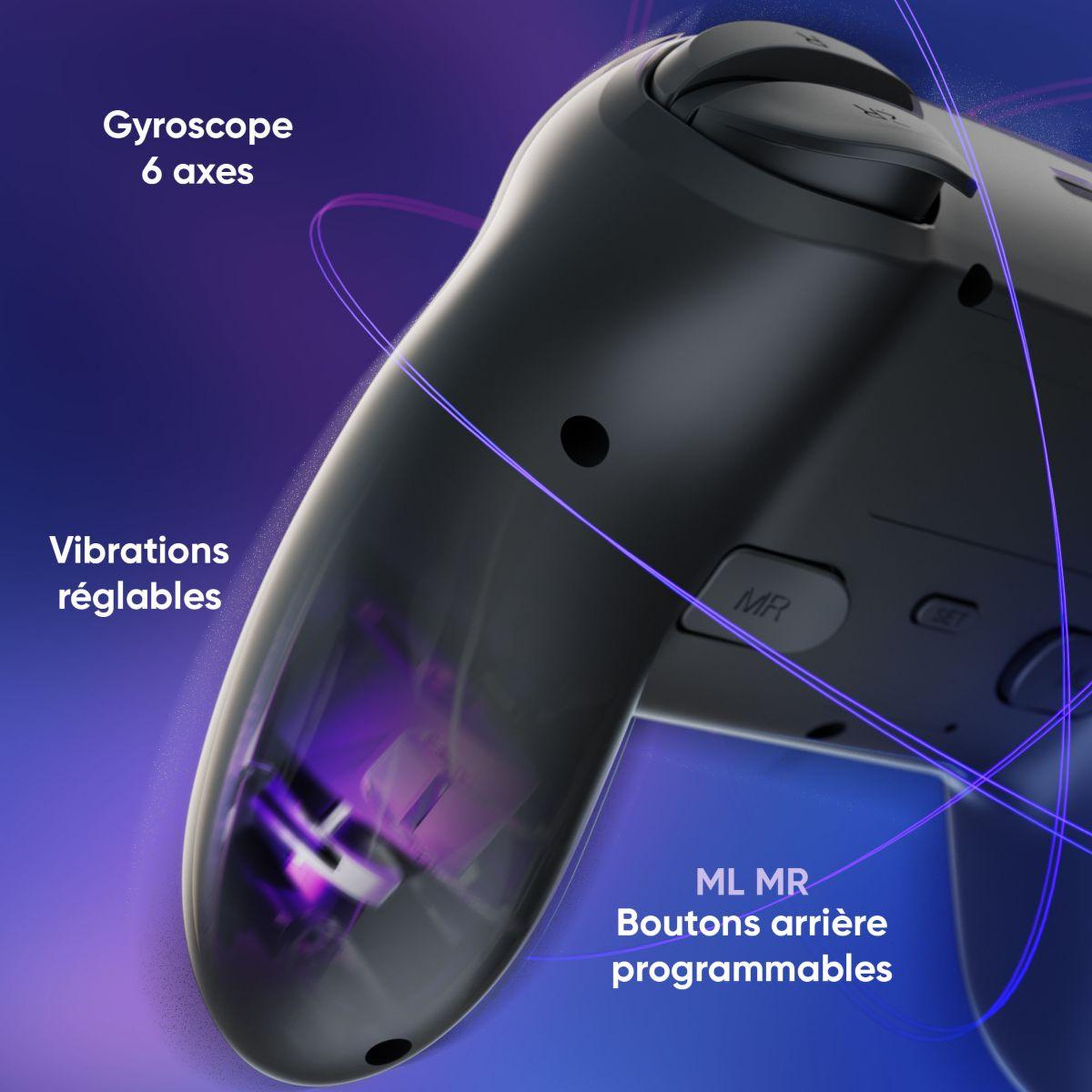 Voir la diapositive 5 : ONIVERSE Manette Walli Piano Noir