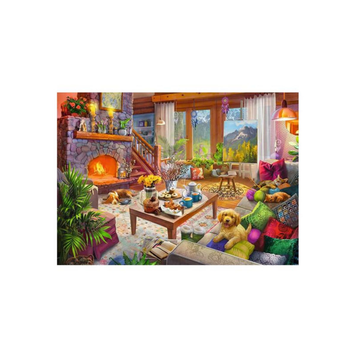 RAVENSBURGER Ravensburger - Jigsaw puzzle Cozy Cabin, 1000 pcs. 120002932