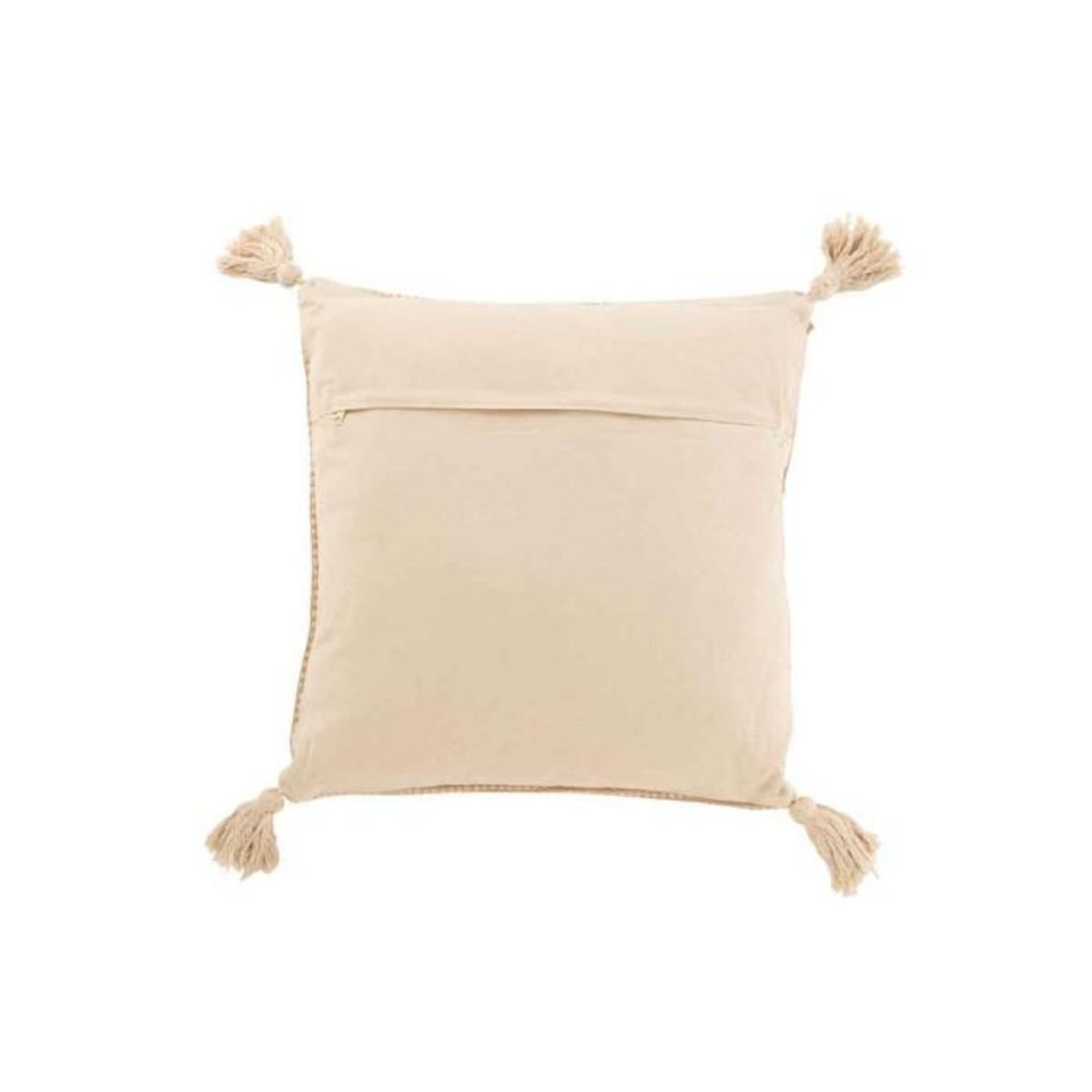 Paris Prix Coussin Déco  Jute  50x50cm Beige & Marron