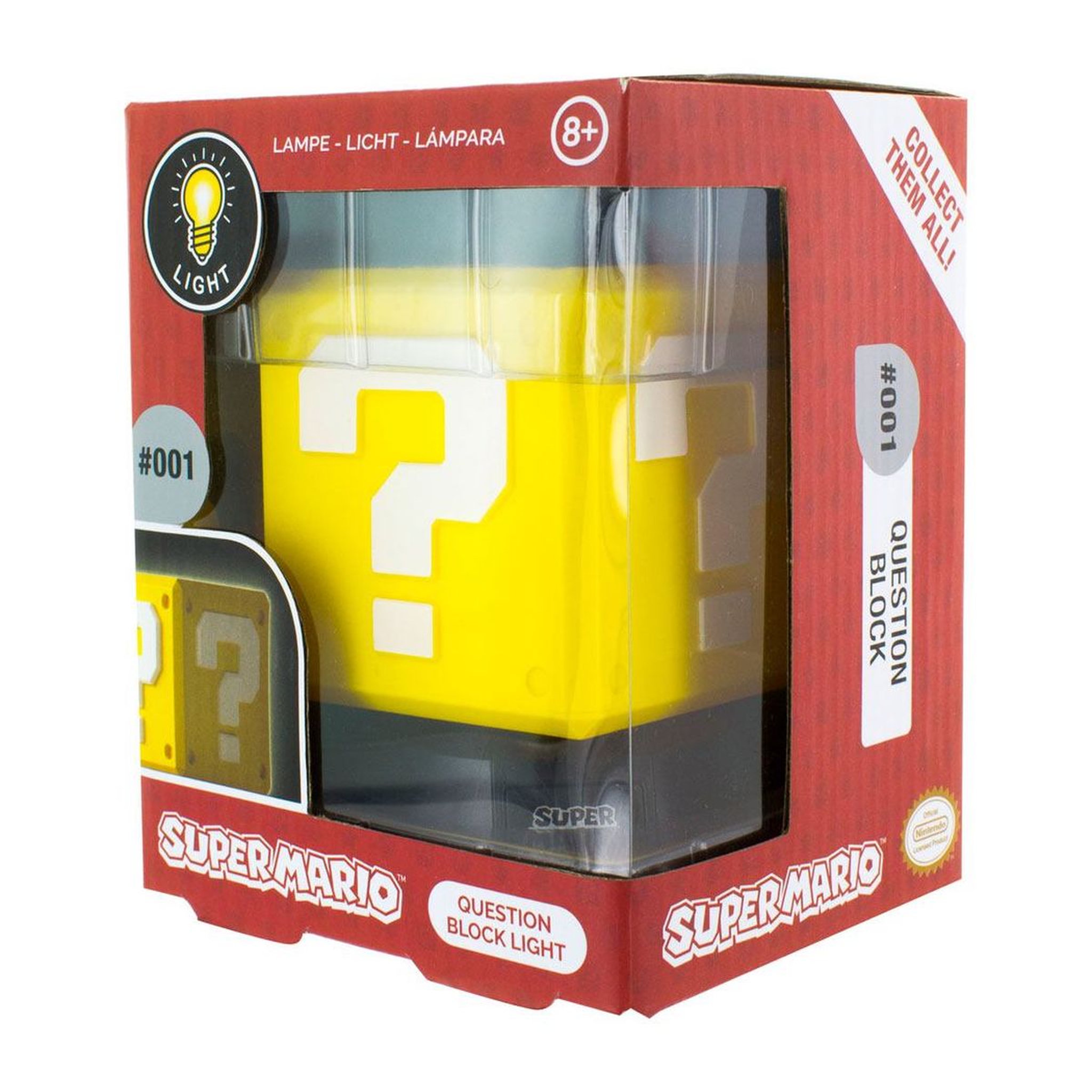 Voir la diapositive 3 : Lampe 3D Question Block Super Mario Nintendo