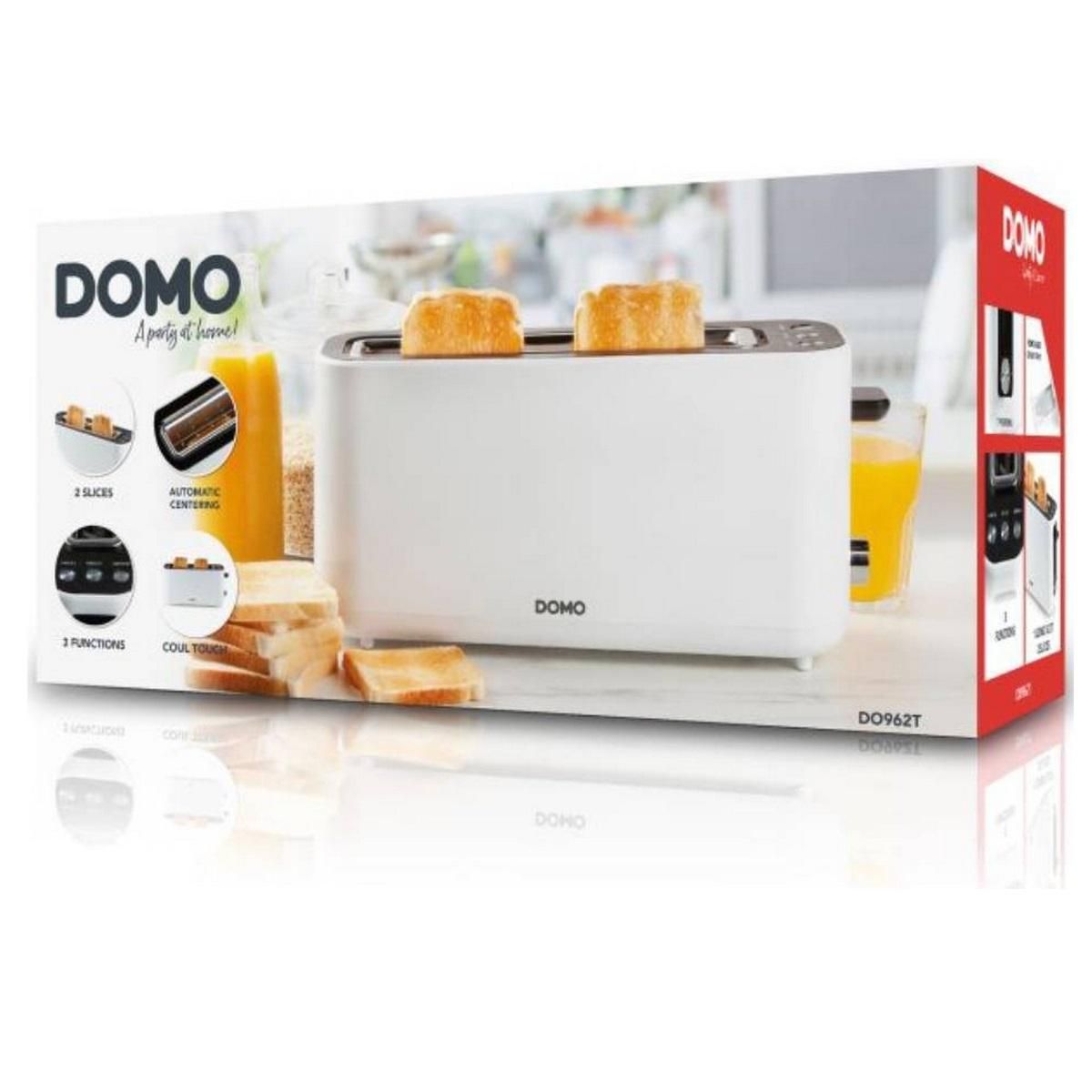 Domo Grille-pains 1 fente 980w blanc - DO962T