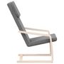 Voir la diapositive 5 : VIDAXL Chaise de relaxation Gris fonce Tissu