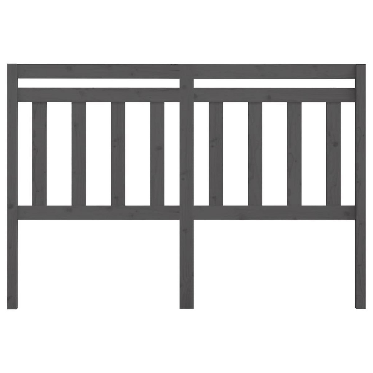 VIDAXL Tete de lit Gris 166x4x100 cm Bois massif de pin