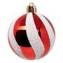 Voir la diapositive 3 : ATMOSPHERA Lot de 25 Boules de Noël  Maison des Couleurs  6cm Rouge & Blanc