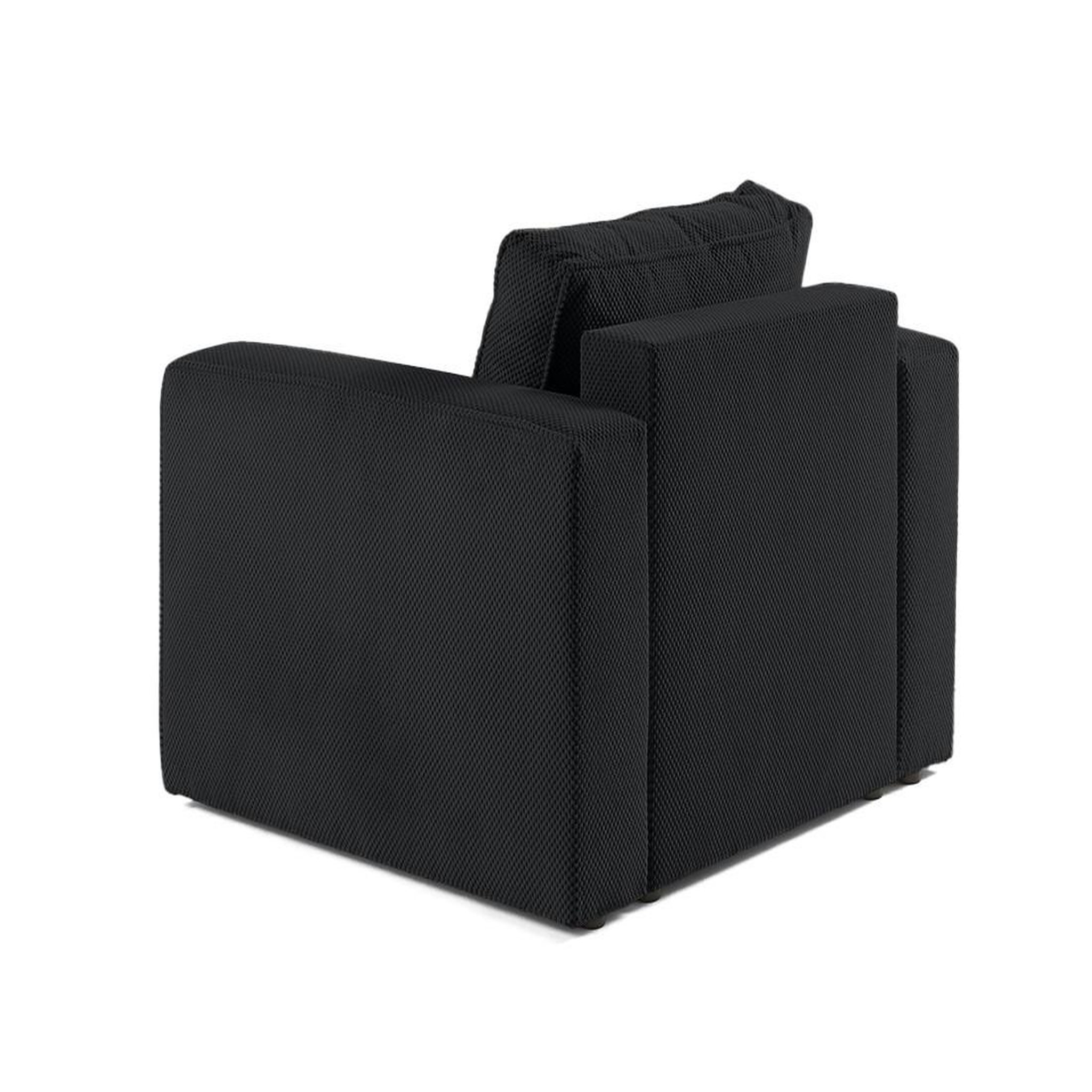 Voir la diapositive 3 : BEST MOBILIER Topaze - fauteuil - en velours texturé