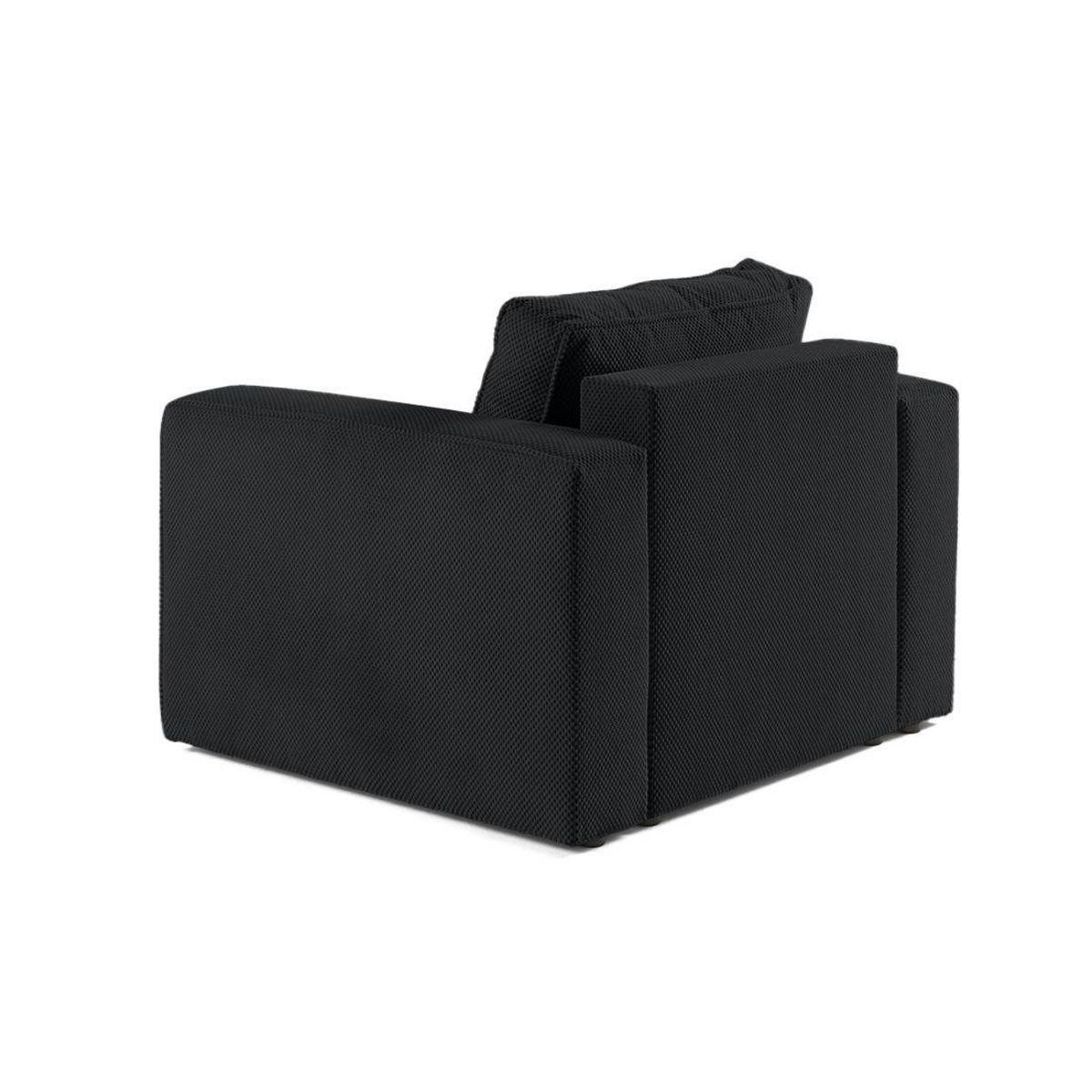 BEST MOBILIER Topaze - fauteuil - en velours texturé