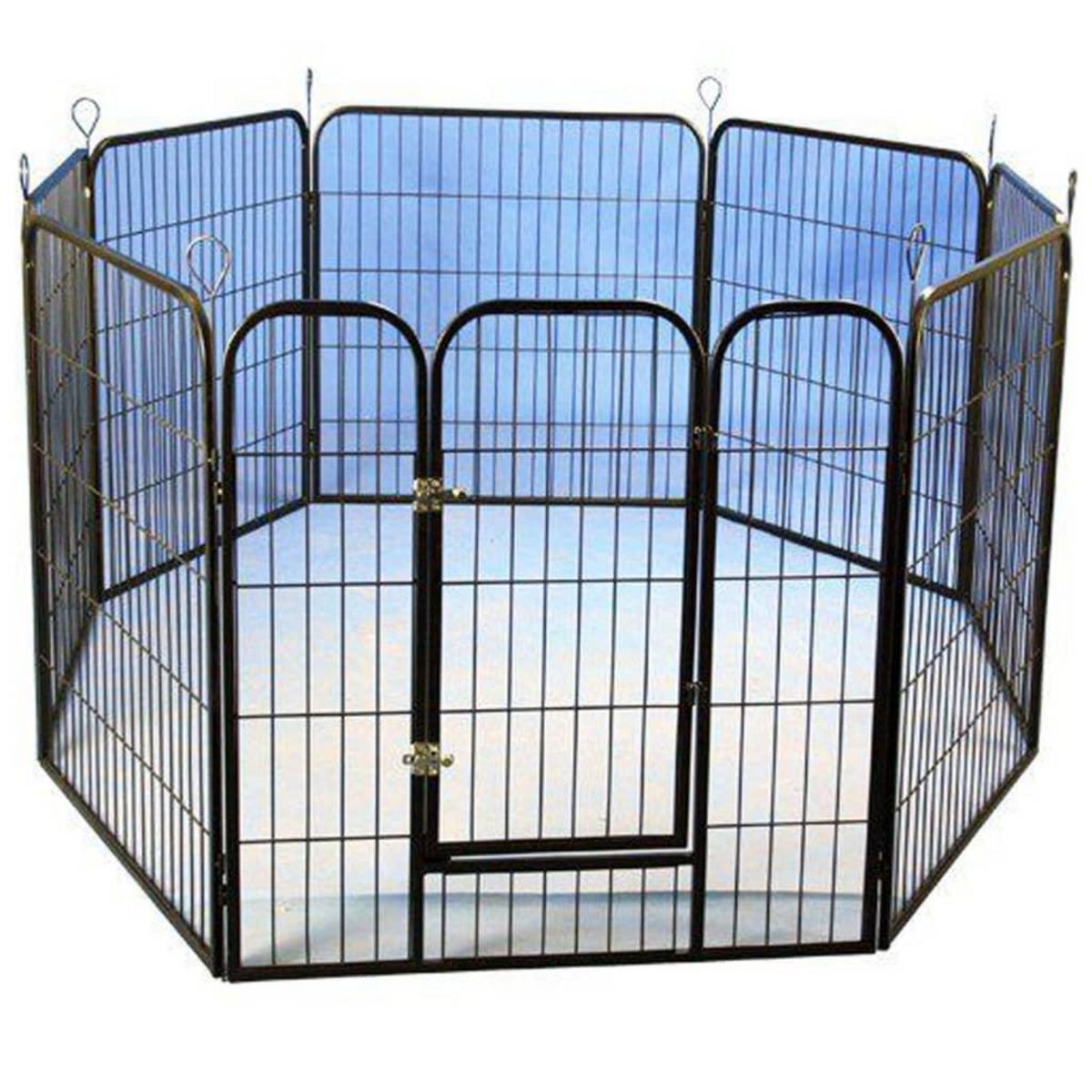 @Pet @Pet Parc modulaire pour chiots Noir 79x81 cm
