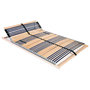Voir la diapositive 1 : VIDAXL Sommier a lattes sans matelas avec 42 lattes 7 zones 140x200 cm