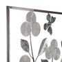 Voir la diapositive 2 : ATMOSPHERA Décoration Murale Métal  Fleurs  50cm Argent
