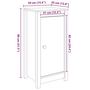 Voir la diapositive 6 : VIDAXL Buffet marron miel 39x35x80 cm bois massif de pin