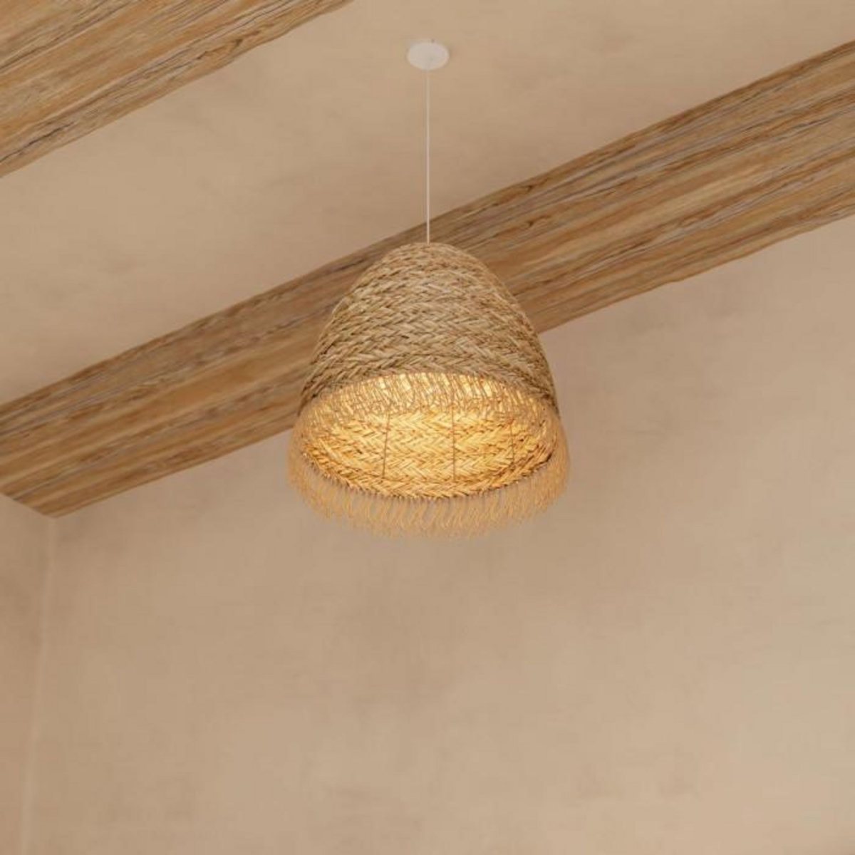 ATMOSPHERA Abat-Jour en Roseau  Hania  37cm Naturel