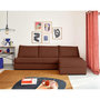Voir la diapositive 1 : LISA DESIGN Palmira - canapé d'angle droit - 4 places - convertible couchage quotidien - matelas 14 cm - en velours côtelé