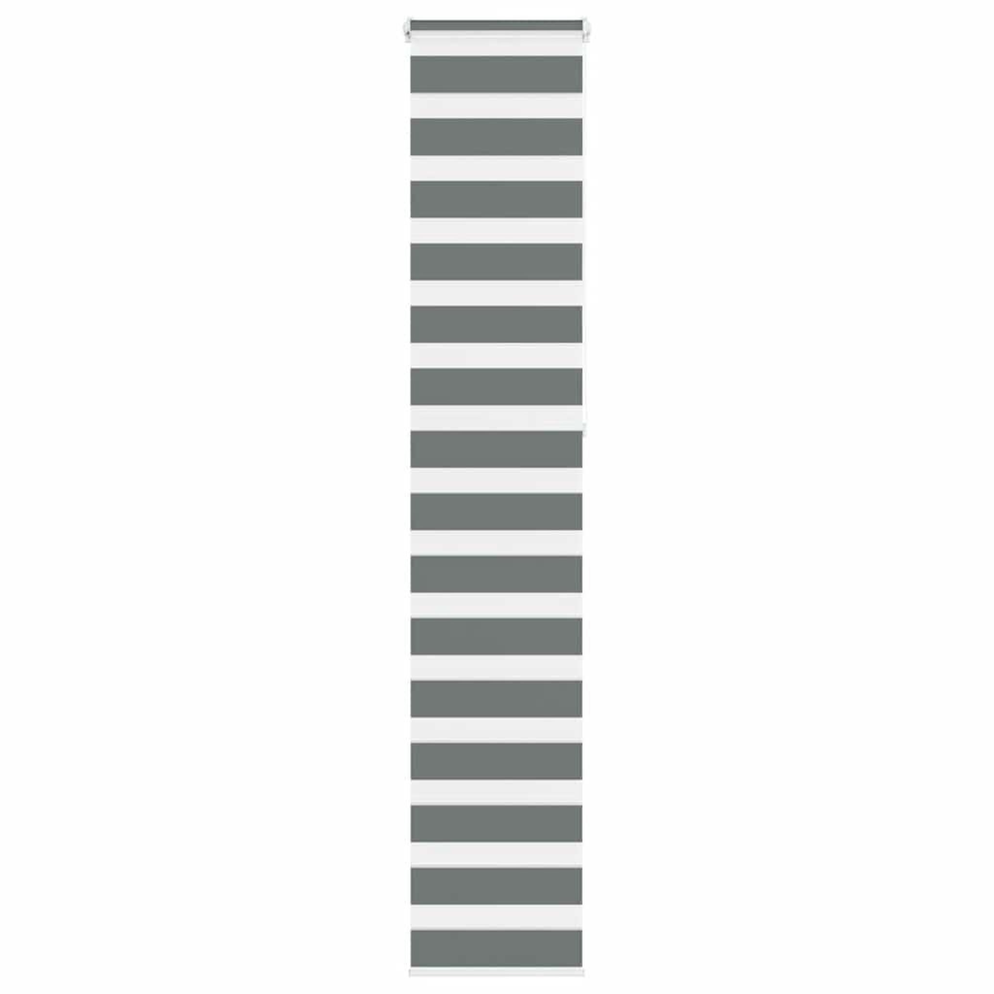 VIDAXL Store zebre gris fonce largeur du tissu 35,9 cm polyester