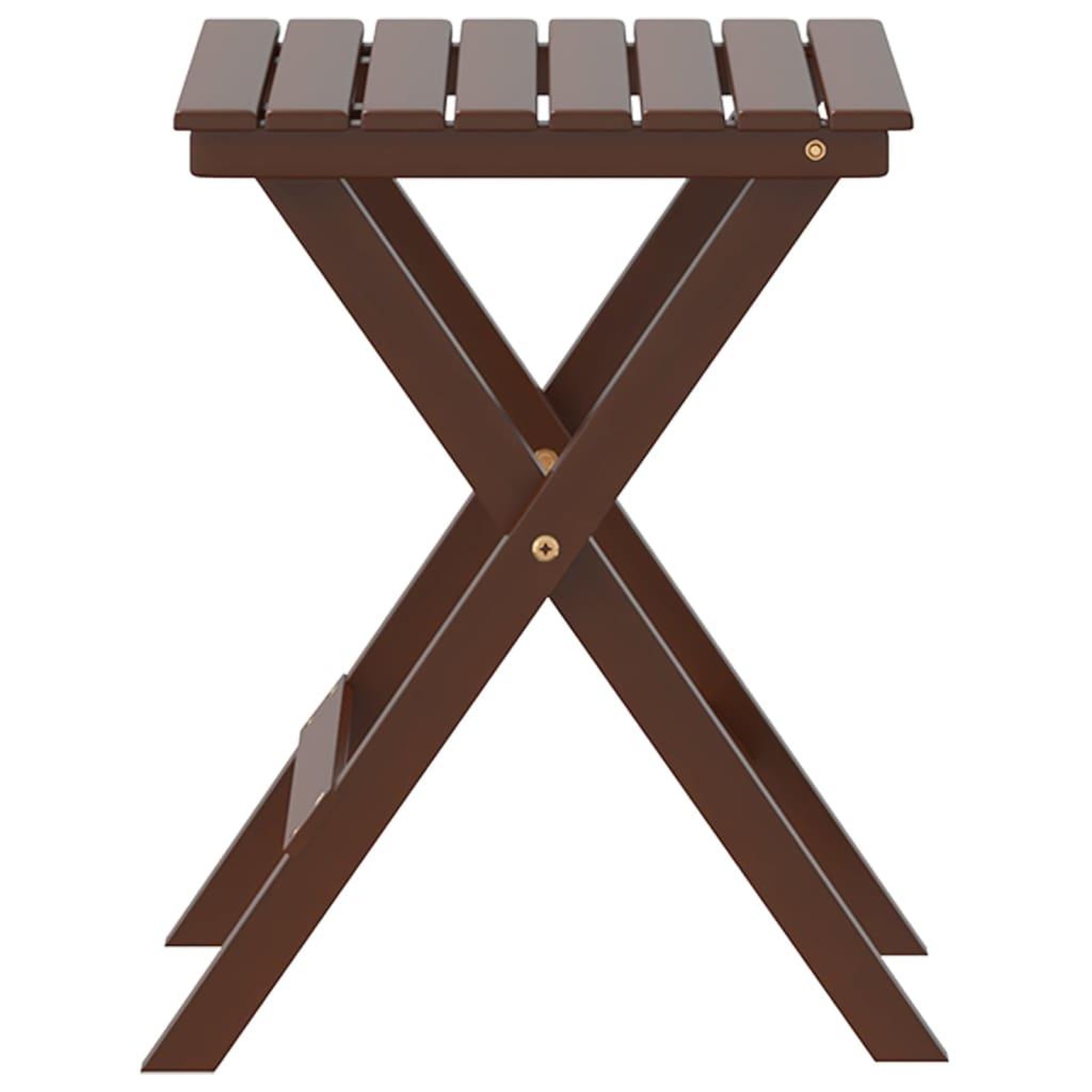 Voir la diapositive 5 : VIDAXL Table d'appoint pliable marron bois de peuplier massif
