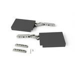 EMUCA SRL Compas pour portes relevables Altius Lift -  Relevable 1100-2900 (medium=M) -  Acier et plastique -  Gris antracite