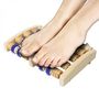 Voir la diapositive 4 : VIVEZEN Rouleau de massage en bois pour pieds - 27 x 18 cm