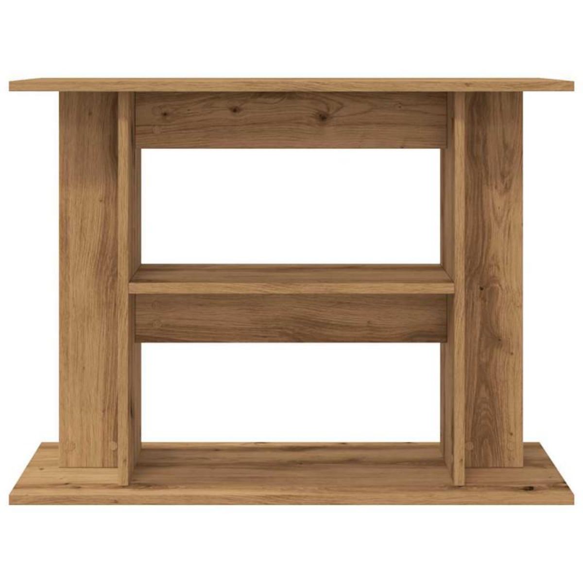 VIDAXL Support d aquarium chêne artisanal 80x35x60 cm bois ingénierie