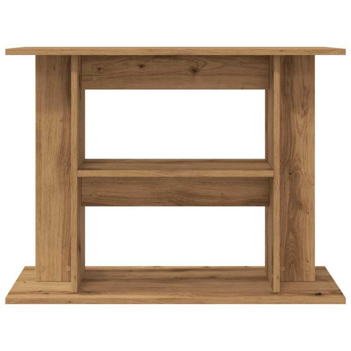 VIDAXL Support d aquarium chêne artisanal 80x35x60 cm bois ingénierie