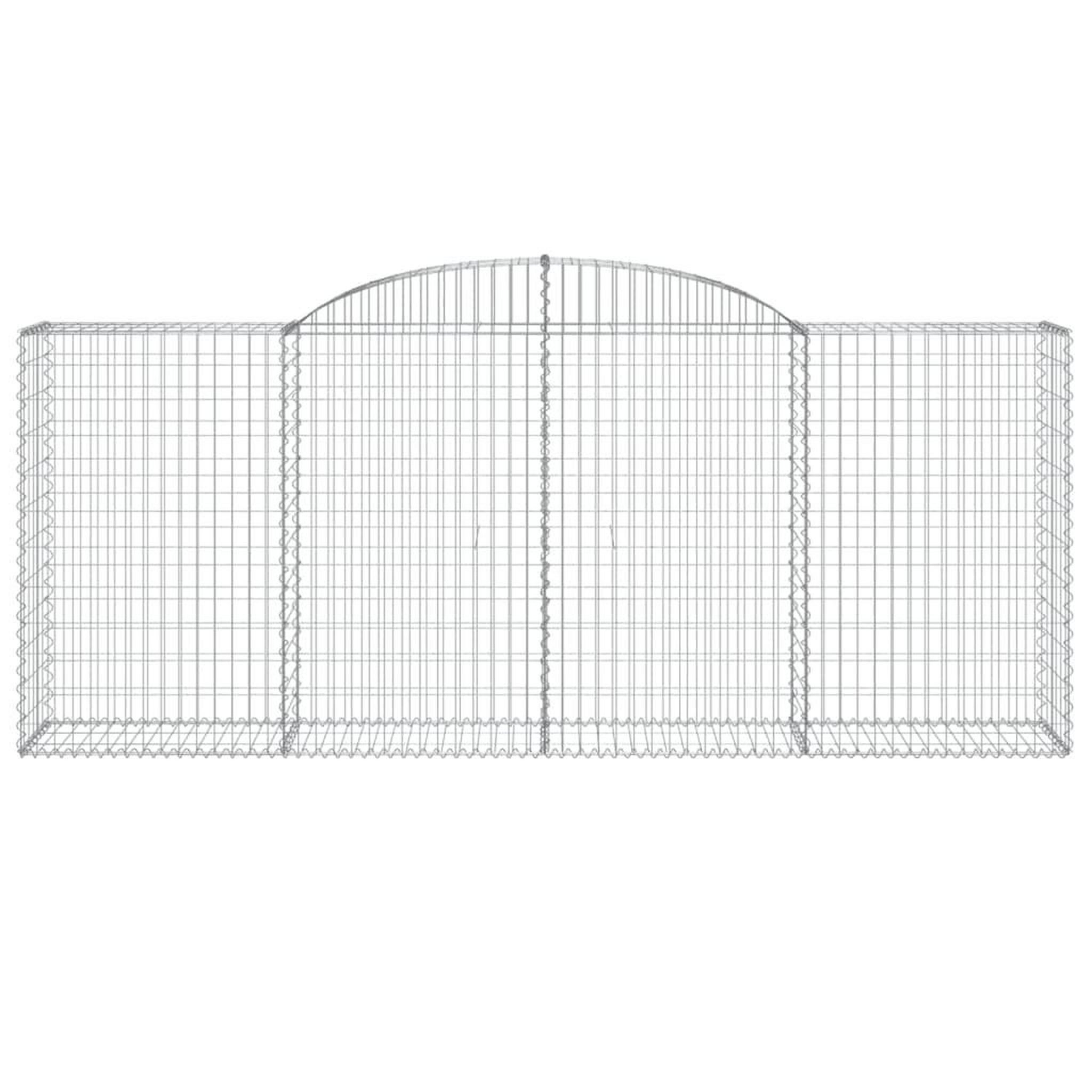 Voir la diapositive 3 : VIDAXL Panier de gabions arque 300x50x120/140 cm Fer galvanise