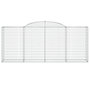 Voir la diapositive 3 : VIDAXL Panier de gabions arque 300x50x120/140 cm Fer galvanise