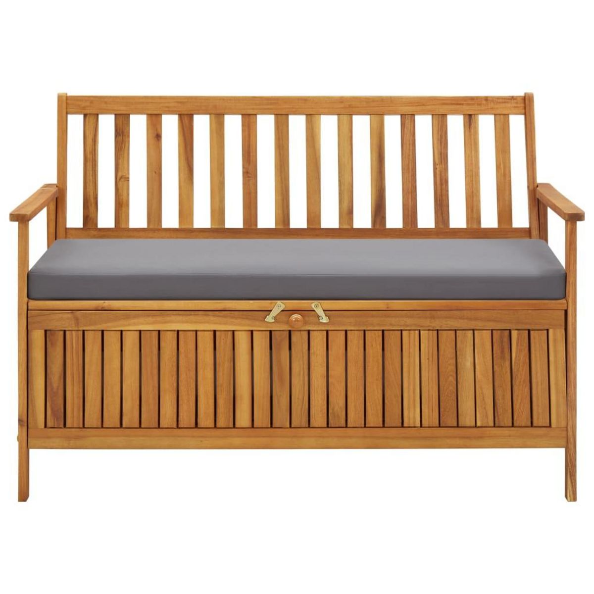 VIDAXL Banc de rangement de jardin 120 cm Bois d'acacia solide
