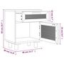 Voir la diapositive 6 : VIDAXL Tables de chevet 2 pcs Noir Bois de pin massif et rotin naturel